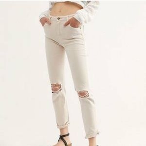 NWT Rolla's Miller Skinny Jeans Destroyed Vanilla